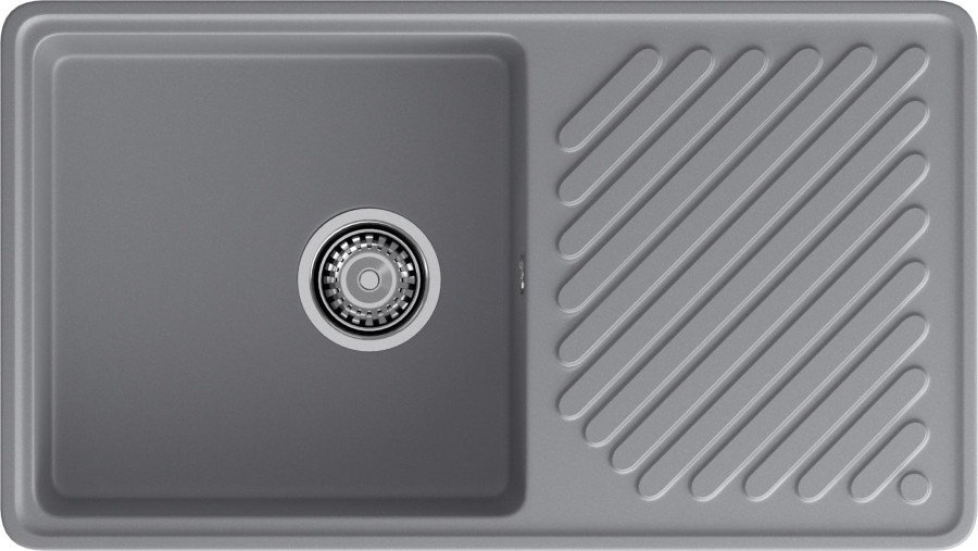 Мойка GranFest QUARZ 53, 851х479 мм, темно-серый (прямоугольная, без сифона)