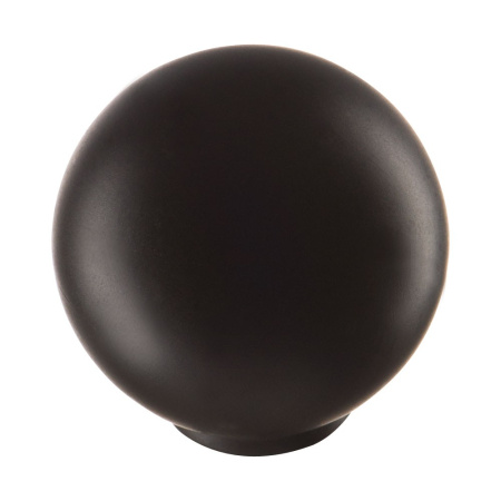Ручка-кнопка, 626NEX, d=29мм, пластик, черный матовый, "Шар"