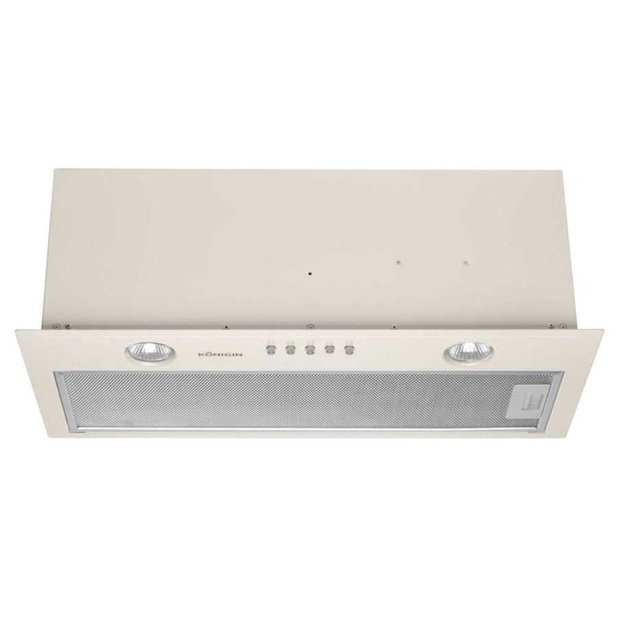 Вытяжка полновстраиваемая Flatbox, 50см, без угольного фильтра, слон. кость, Konigin