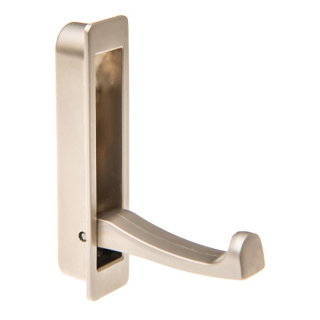 Крючок, KR 0370, однорожковый врезной, матовый никель