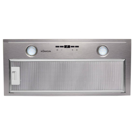 Вытяжка полновстраиваемая Insait, 60см, б/угольного фильтра, ПДУ, инокс, Konigin