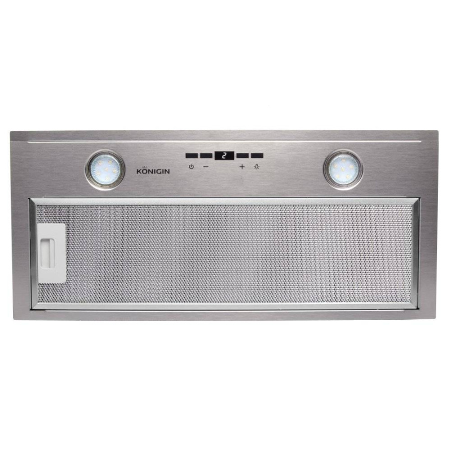 Вытяжка полновстраиваемая Insait, 60см, б/угольного фильтра, ПДУ, инокс, Konigin