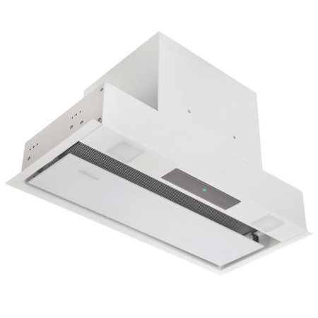 Вытяжка полновстраиваемая Skynet White, 60см, б/угольного фильтра, белый/белое стекло, Konigin