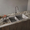 Мойка Rivelato AXEL 90D, 870х520x200 мм, серый металлик
