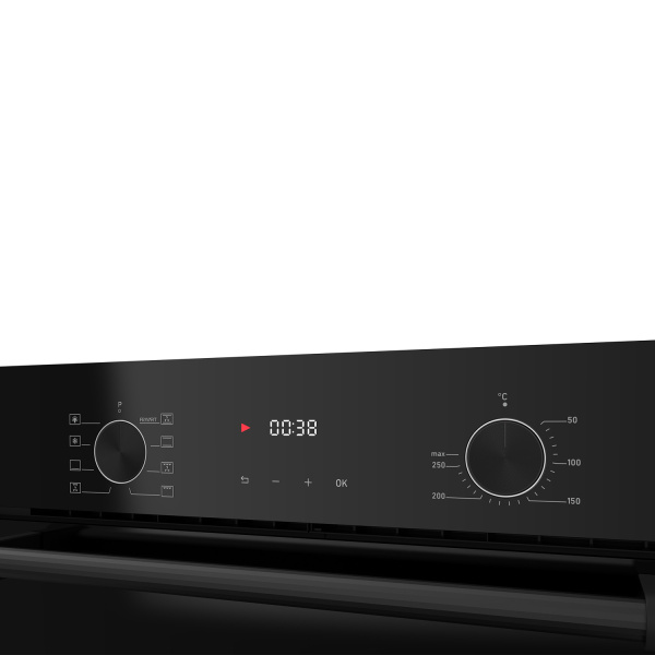 Духовой шкаф EDP 680 BBL MAX, 60 см, стекло, черный, Lex