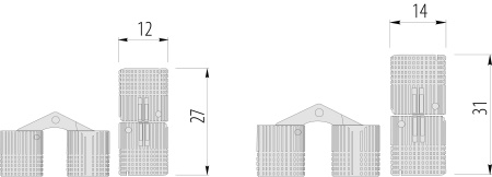 Петля цилиндрическая, d=12мм, золото, GTV