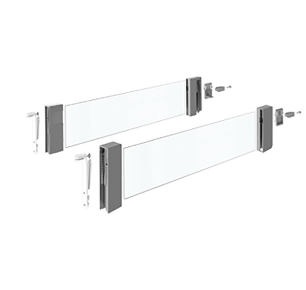 Комплект надставок DesignSide для InnoTech Atira, H176, NL470, стекло, антрацит