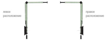Лифт-пантограф 102/A, 50-60см, односторонний, крепление левое, 12кг