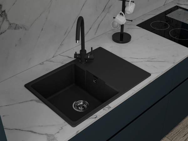 Мойка GranFest URBAN 668L, 680х490 мм, черный