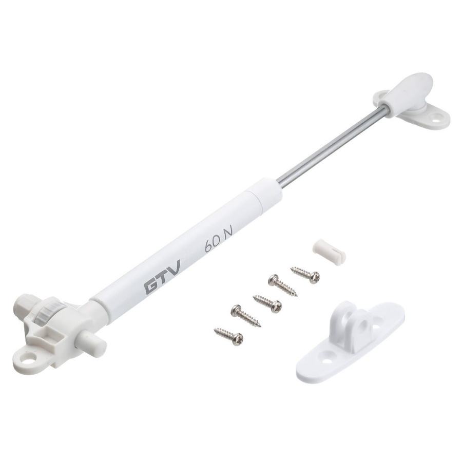 Кронштейн газовый 60N с доводчиком, белый, GTV