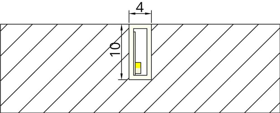 Светильник светодиодный гибкий SILICA, 12V/12W, L=1000мм, 120 диодов/м, каб. 2м, молоч, натур
