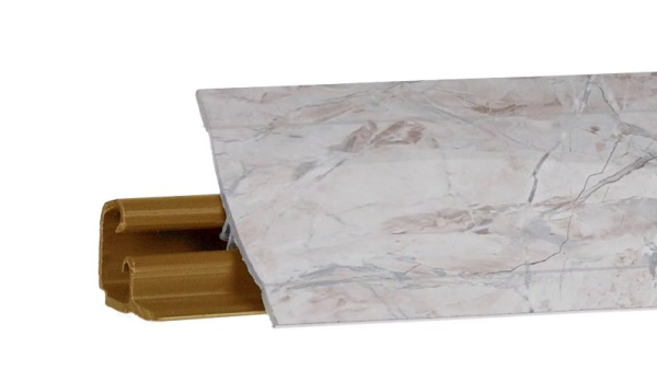 Плинтус LB-23, мрамор саламанка, 3000мм, Россия