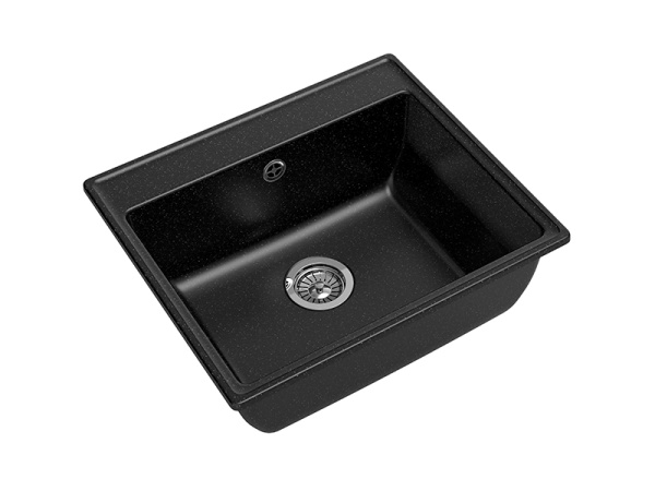 Мойка GranFest VERTEX V-580, 580х500 мм, черный