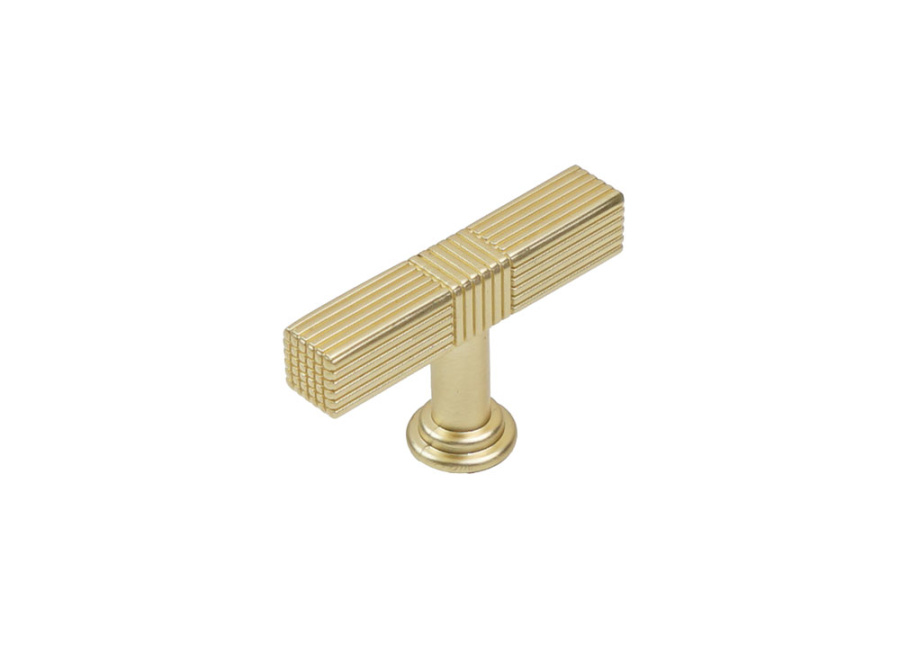 Ручка-кнопка, 536, 50х10х30мм, металл, золото