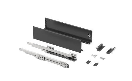 Ящик тонкостенный Nova Tech, L=500мм, H=116мм, темно-серый, HISSEN