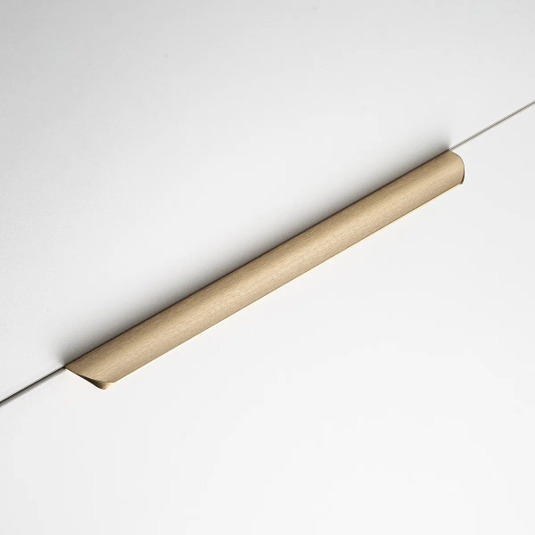 Ручка торцевая, HEXA, 256/290мм, металл, светлое брашированное золото, GTV