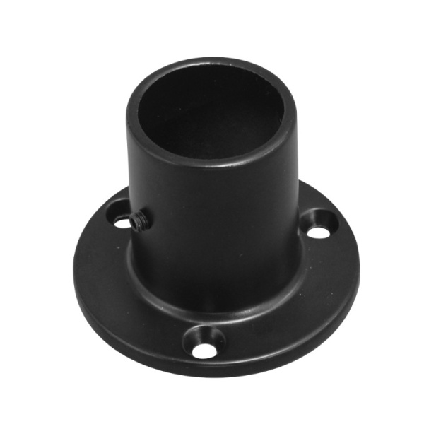 Фланец для трубы d=25мм, h=45мм, ВЫСОКИЙ, ЧЕРНЫЙ, CMF