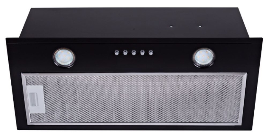 Вытяжка полновстраиваемая Flatbox, 50см, без угольного фильтра, черный, Konigin