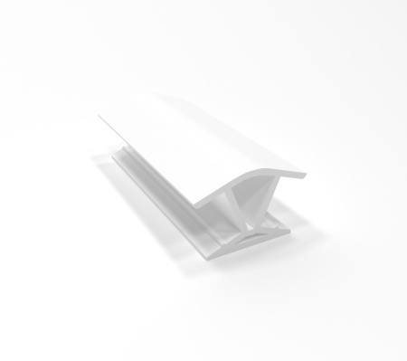 Угол 135* для цоколя универсальный, h=100мм, пластик, белый глянец, Россия