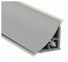 Плинтус пристеночный, 16х16мм, L=4200мм, пластик/алюминий, анодированный алюминий