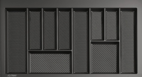 Лоток для кухонных принадлежностей TRAY 900, 790-850х420-490мм, графит, AQ