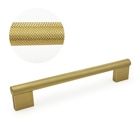 Ручка-скоба, GRAF BIG, 0486192L291, 192мм, металл, брашированная латунь, Viefe