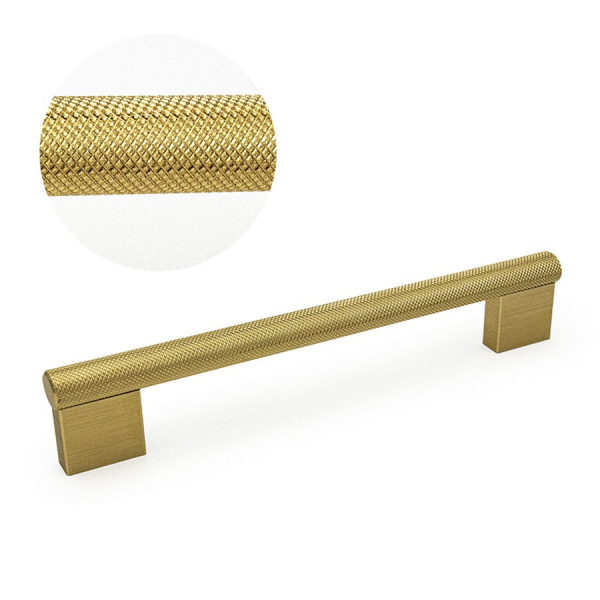 Ручка-скоба, GRAF BIG, 0486192L291, 192мм, металл, брашированная латунь, Viefe