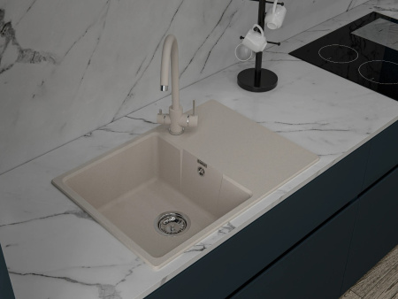 Мойка GranFest URBAN 668L, 680х490 мм, песочный