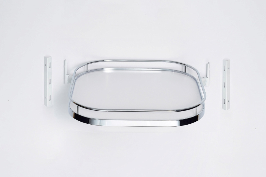 Полка ТорнМоушн, Арена Классик, дно серое, антислип, титан, Kessebohmer