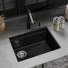 Мойка Rivelato LINO 554-L, 550х440х210мм, черный