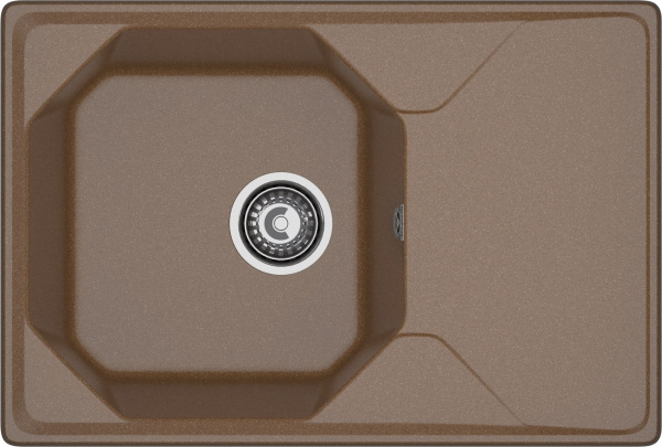 Мойка GranFest UNIQUE U-740L, 740х500 мм, терракот