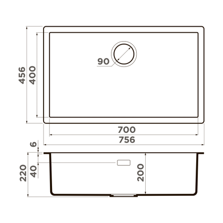 Мойка Yamakawa 75T-U/I-WH, Tetogranit/белый
