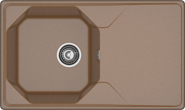 Мойка GranFest UNIQUE U-840L, 840х500 мм, терракот