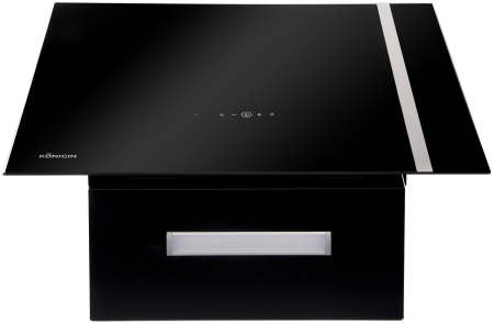 Вытяжка наклонная Enigma Black, 60 см, без угольн. фильтра, черный, Konigin