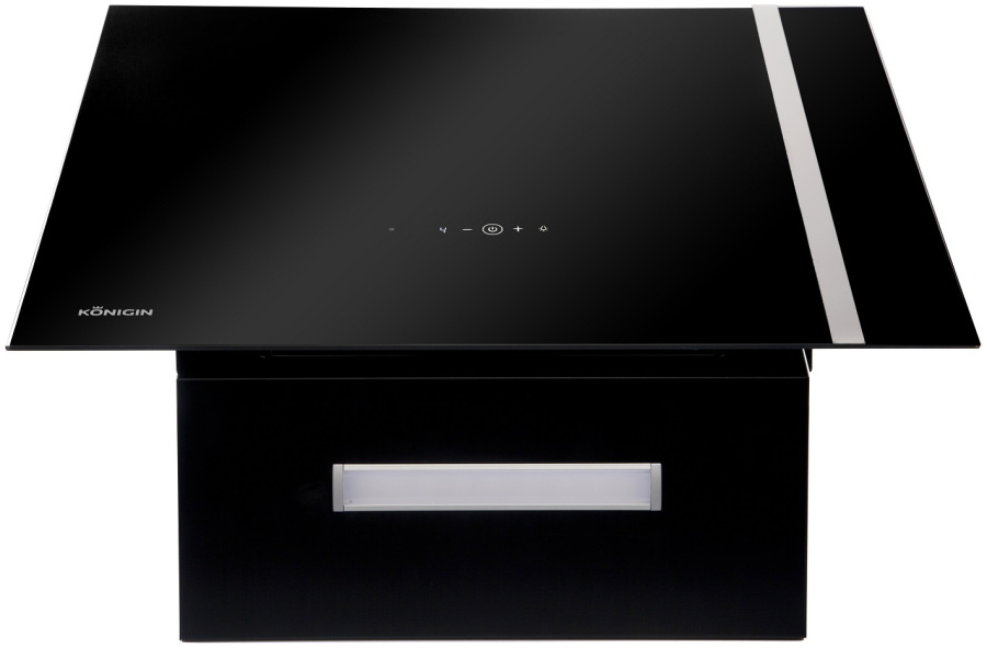 Вытяжка наклонная Enigma Black, 60 см, без угольн. фильтра, черный, Konigin