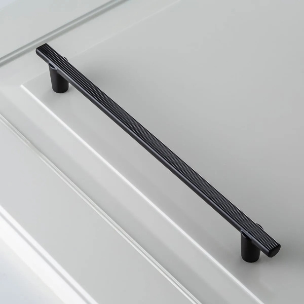 Ручка-скоба, RAY, 192мм, металл, черный матовый