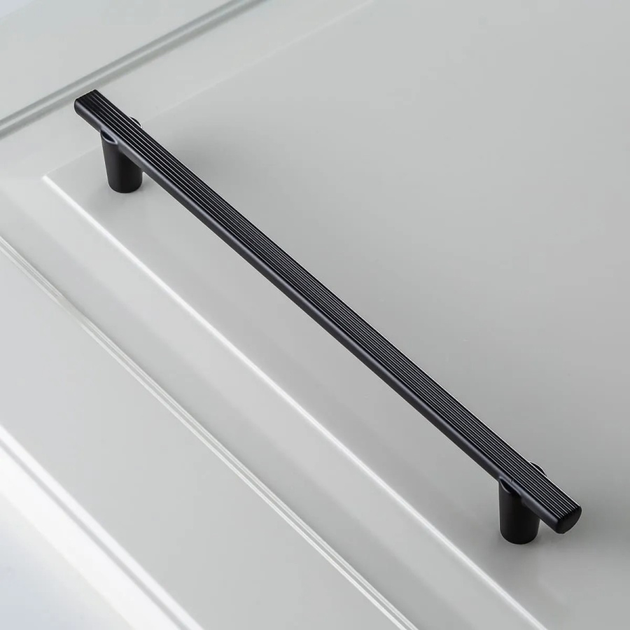 Ручка-скоба, RAY, 192мм, металл, черный матовый