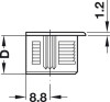 Болт RAFIX 20, 6,5х7х11мм, сталь, без покрытия, Hafele