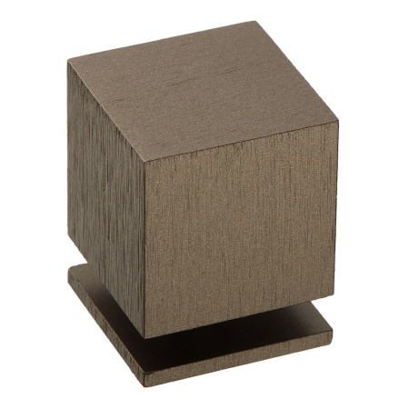 Ручка-кнопка, 1954 0025 ELX3, 32х25х25мм, металл, брашированная темная бронза