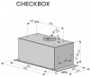 Вытяжка полновстраиваемая Checkbox, 60см, без угольного фильтра, черный, Konigin