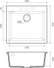 Мойка Rivelato ZENO 5650, 560х500х200мм, белый