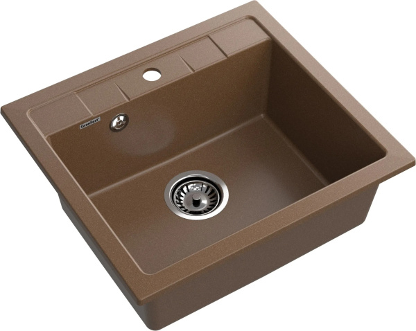 Мойка GranFest QUADRO 561, 560х500 мм, терракот