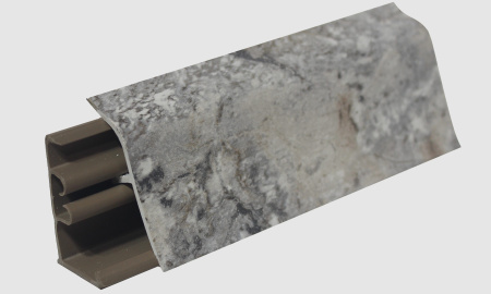 Плинтус LB-38, L=3000мм, мрамор серый