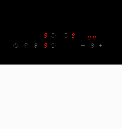 Варочная панель EVH 4030 BL, 45см, стеклокерамика, черный, Lex