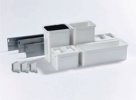 Выдвижная система Диспенса Джуниор Слим/Юбокс №5 в базу 300мм, h=640-728 мм, хром, Kessebohmer