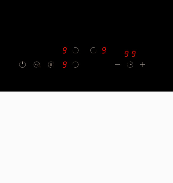 Варочная панель EVH 4030 BL, 45см, стеклокерамика, черный, Lex