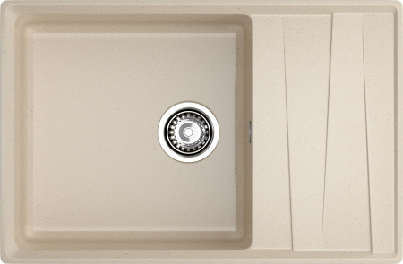 Мойка GranFest LEVEL 760L, 760х500 мм, кашемир