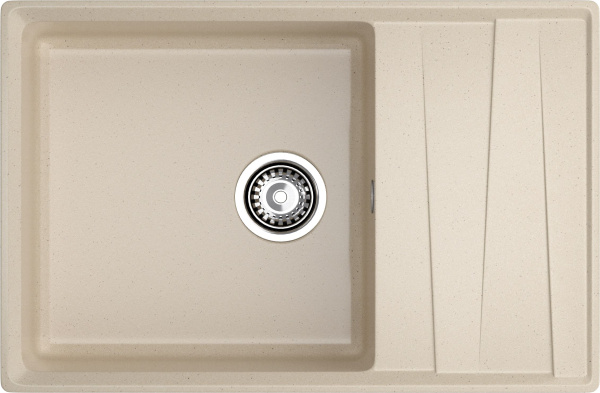 Мойка GranFest LEVEL 760L, 760х500 мм, кашемир