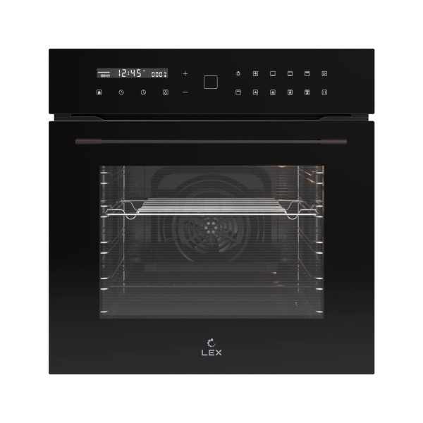 Духовой шкаф EDS 101 BBL, 60 см, стекло, черный, Lex