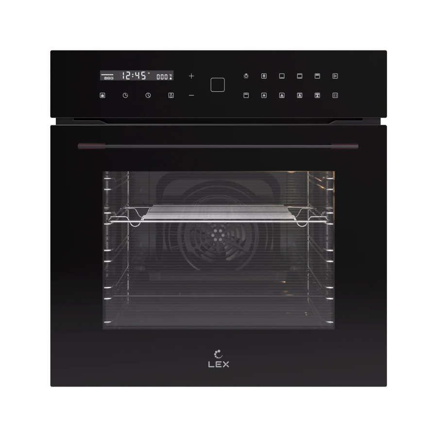 Духовой шкаф EDS 101 BBL, 60 см, стекло, черный, Lex